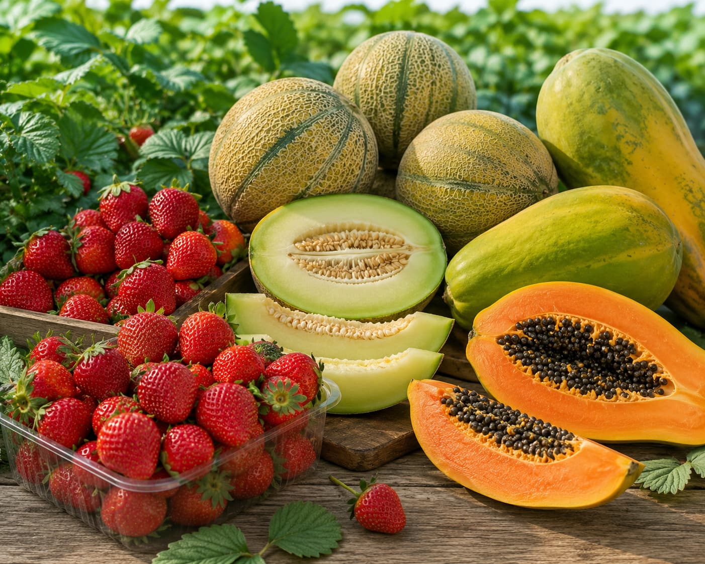 Seasonal fruit harvested at Kayan Tech Farm